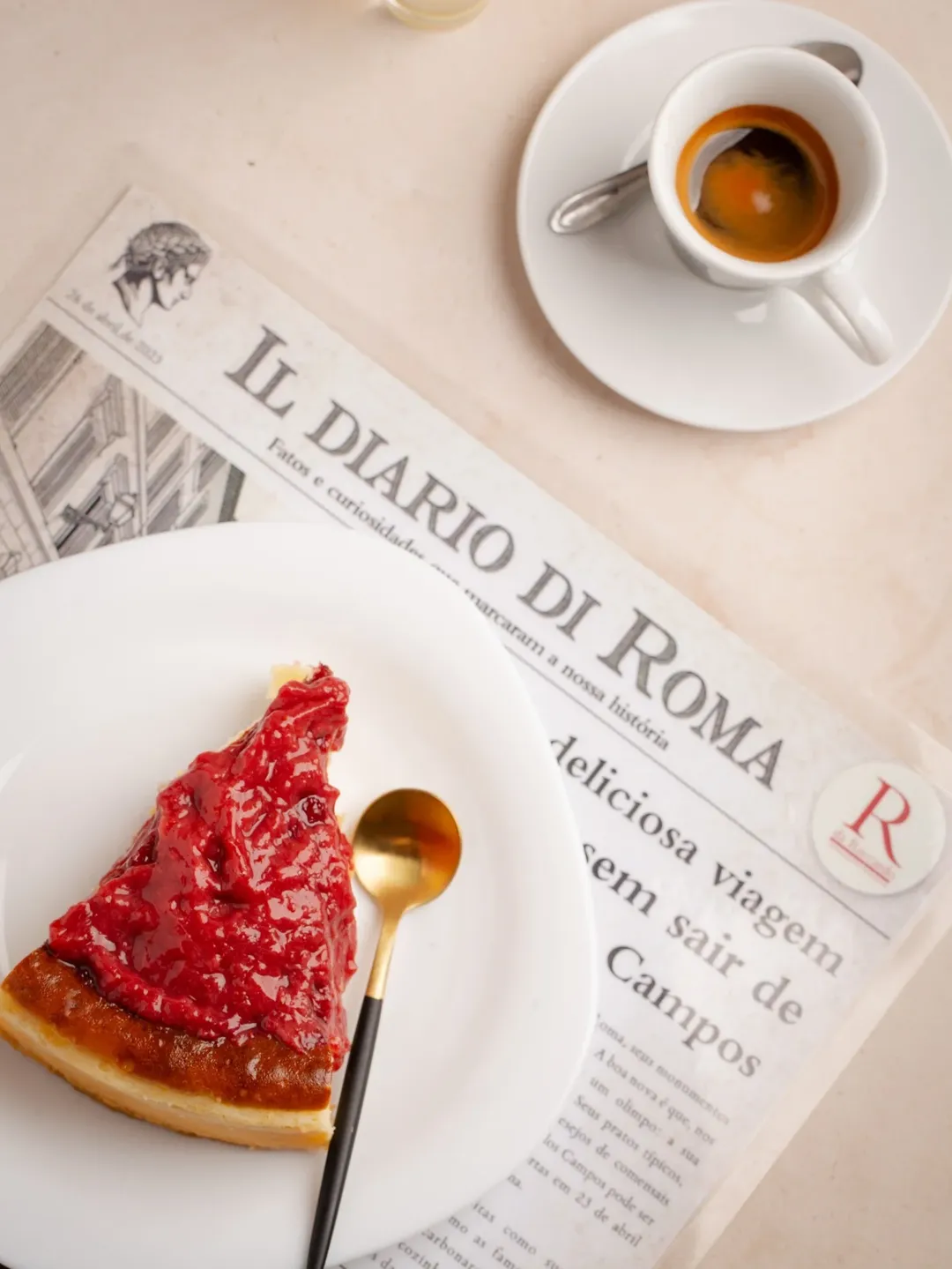 Il Diario di Roma, Cheesecake ai frutti rossi
